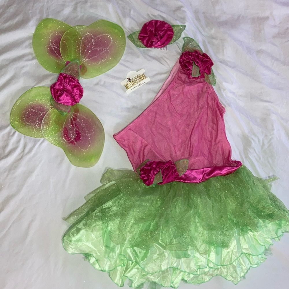 Rose fairy costume/ free new bracelet